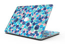 Mixed Aqua Blue and Pink Watercolor Dots - MacBook Pro with Retina Display Full-Coverage Skin Kit