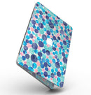 Mixed Aqua Blue and Pink Watercolor Dots - MacBook Pro with Retina Display Full-Coverage Skin Kit