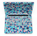 Mixed Aqua Blue and Pink Watercolor Dots - MacBook Pro with Retina Display Full-Coverage Skin Kit