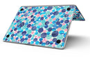 Mixed Aqua Blue and Pink Watercolor Dots - MacBook Pro with Retina Display Full-Coverage Skin Kit