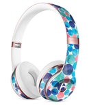 Mixed Aqua Blue and Pink Watercolor Dots Full-Body Skin Kit for the Beats by Dre Solo 3 Wireless Headphones