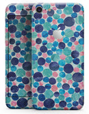 Mixed Aqua Blue and Pink Watercolor Dots - Skin-kit for the iPhone 8 or 8 Plus