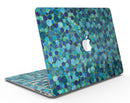 Mixed Blue-Green Watercolor Dots - MacBook Air Skin Kit