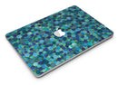 Mixed Blue-Green Watercolor Dots - MacBook Air Skin Kit