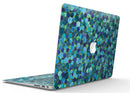 Mixed Blue-Green Watercolor Dots - MacBook Air Skin Kit