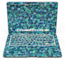 Mixed Blue-Green Watercolor Dots - MacBook Air Skin Kit