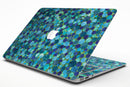 Mixed Blue-Green Watercolor Dots - MacBook Air Skin Kit