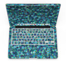 Mixed Blue-Green Watercolor Dots - MacBook Pro with Retina Display Full-Coverage Skin Kit