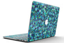 Mixed Blue-Green Watercolor Dots - MacBook Pro with Retina Display Full-Coverage Skin Kit