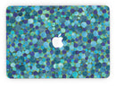 Mixed Blue-Green Watercolor Dots - MacBook Pro with Retina Display Full-Coverage Skin Kit
