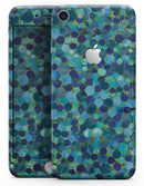 Mixed Blue-Green Watercolor Dots - Skin-kit for the iPhone 8 or 8 Plus