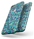 Mixed Blue-Green Watercolor Dots - Skin-kit for the iPhone 8 or 8 Plus