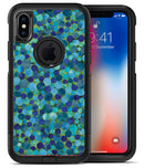 Mixed Blue-Green Watercolor Dots - iPhone X OtterBox Case & Skin Kits