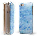 Mixed Blue Absorbed Watercolor Texture iPhone 6/6s or 6/6s Plus 2-Piece Hybrid INK-Fuzed Case
