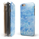 Mixed Blue Absorbed Watercolor Texture iPhone 6/6s or 6/6s Plus 2-Piece Hybrid INK-Fuzed Case