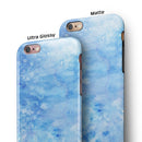 Mixed Blue Absorbed Watercolor Texture iPhone 6/6s or 6/6s Plus 2-Piece Hybrid INK-Fuzed Case