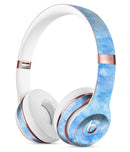 Mixed Blue Absorbed Watercolor Texture Full-Body Skin Kit for the Beats by Dre Solo 3 Wireless Headphones