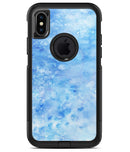 Mixed Blue Absorbed Watercolor Texture - iPhone X OtterBox Case & Skin Kits