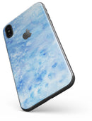 Mixed Blue Absorbed Watercolor Texture - iPhone X Skin-Kit