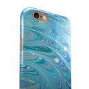 Mixed Blue Oil iPhone 6/6s or 6/6s Plus 2-Piece Hybrid INK-Fuzed Case