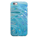 Mixed Blue Oil iPhone 6/6s or 6/6s Plus 2-Piece Hybrid INK-Fuzed Case