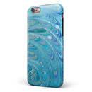 Mixed Blue Oil iPhone 6/6s or 6/6s Plus 2-Piece Hybrid INK-Fuzed Case