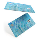 Mixed Blue Oil - Premium Protective Decal Skin-Kit for the Apple Credit Card