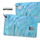 Mixed Blue Oil - Premium Protective Decal Skin-Kit for the Apple Credit Card