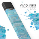 Mixed Blue Oil - Premium Decal Protective Skin-Wrap Sticker compatible with the Juul Labs vaping device