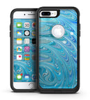 Mixed Blue Oil - iPhone 7 or 7 Plus Commuter Case Skin Kit