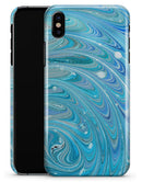 Mixed Blue Oil - iPhone X Clipit Case