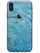 Mixed Blue Oil - iPhone X Skin-Kit