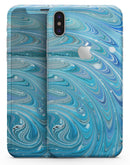 Mixed Blue Oil - iPhone X Skin-Kit