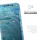 Mixed Blue Oil - Vinyl Skin Wrap for iPhone 17 Pro Max, 17 Pro, 17 Air, 17, 16 & All Models — Soft Matte or Ultra Gloss