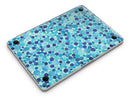 Mixed Blue Watercolor Dots - MacBook Pro with Retina Display Full-Coverage Skin Kit