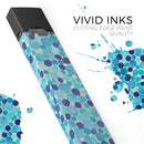 Mixed Blue Watercolor Dots - Premium Decal Protective Skin-Wrap Sticker compatible with the Juul Labs vaping device