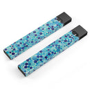 Mixed Blue Watercolor Dots - Premium Decal Protective Skin-Wrap Sticker compatible with the Juul Labs vaping device