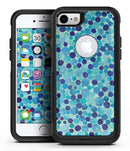 Mixed Blue Watercolor Dots - iPhone 7 or 8 OtterBox Case & Skin Kits