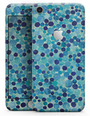 Mixed Blue Watercolor Dots - Skin-kit for the iPhone 8 or 8 Plus