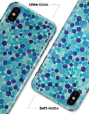 Mixed Blue Watercolor Dots - iPhone X Clipit Case
