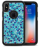 Mixed Blue Watercolor Dots - iPhone X OtterBox Case & Skin Kits