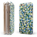 Mixed Blue and Green Watercolor Dots iPhone 6/6s or 6/6s Plus 2-Piece Hybrid INK-Fuzed Case