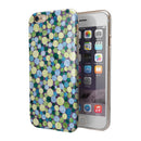Mixed Blue and Green Watercolor Dots iPhone 6/6s or 6/6s Plus 2-Piece Hybrid INK-Fuzed Case