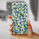 Mixed Blue and Green Watercolor Dots iPhone 6/6s or 6/6s Plus 2-Piece Hybrid INK-Fuzed Case