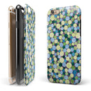 Mixed Blue and Green Watercolor Dots iPhone 6/6s or 6/6s Plus 2-Piece Hybrid INK-Fuzed Case