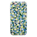 Mixed Blue and Green Watercolor Dots iPhone 6/6s or 6/6s Plus 2-Piece Hybrid INK-Fuzed Case