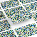 Mixed Blue and Green Watercolor Dots - Premium Protective Decal Skin-Kit for the Apple Credit Card