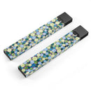 Mixed Blue and Green Watercolor Dots - Premium Decal Protective Skin-Wrap Sticker compatible with the Juul Labs vaping device