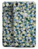 Mixed Blue and Green Watercolor Dots - Skin-kit for the iPhone 8 or 8 Plus