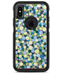 Mixed Blue and Green Watercolor Dots - iPhone X OtterBox Case & Skin Kits